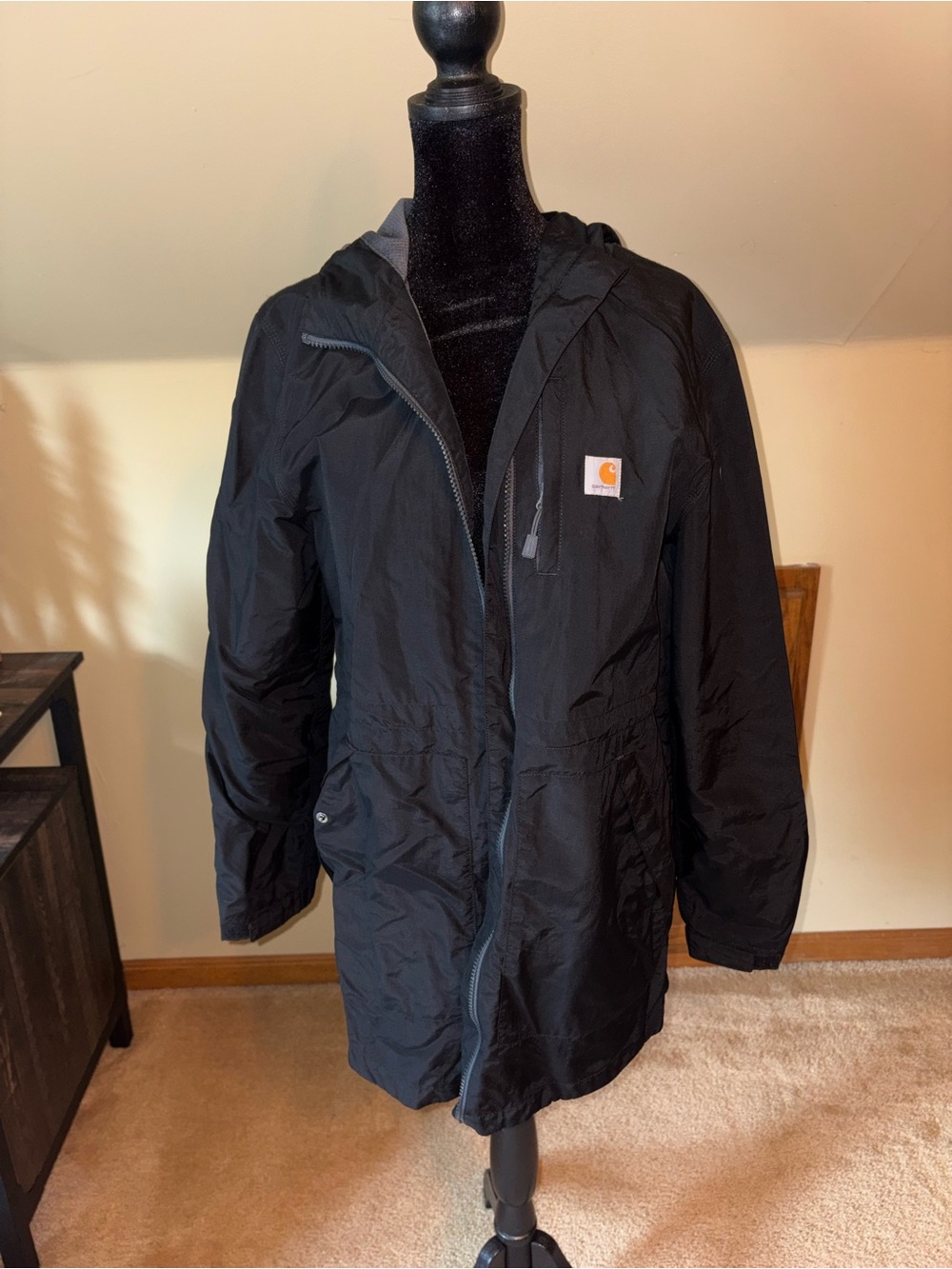 Carhartt Women’s Black Hooded Work Jacket
